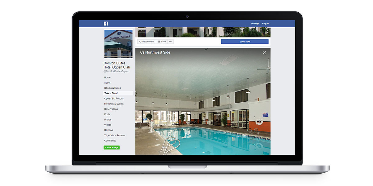 show off your amenities on your facebook page