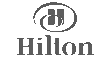 Greyscale Hilton logo.