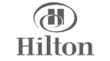 Hilton Logo Greyscale Hilton logo.